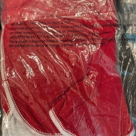 Women’s 2 Pack Athletic Shorts Light Gray and Red - Picture 4 of 4